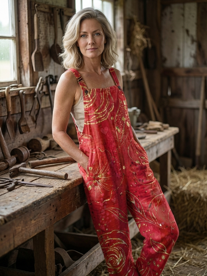Edie | Abstract-Print Overalls