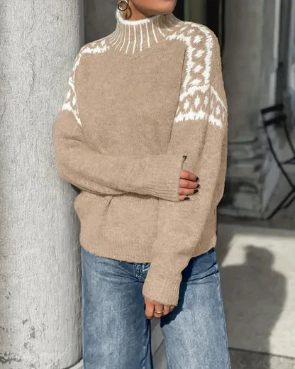 Betty – Fair Isle Turtleneck Knit Sweater