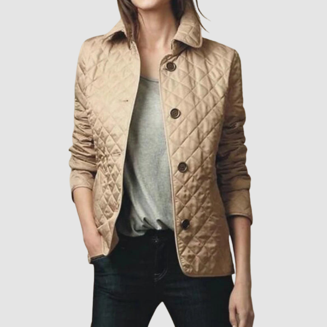 Stephanie – Quilted Button-Up Jacket