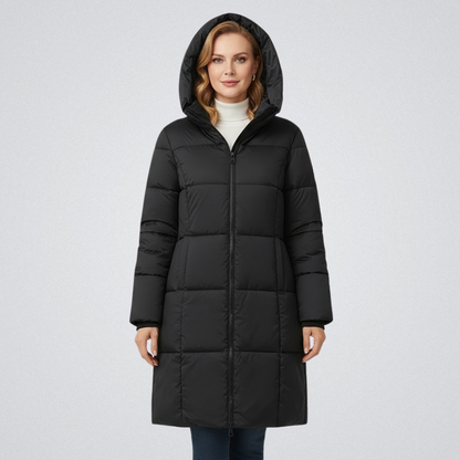 Imogene – Hooded Long Puffer Coat