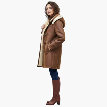Mandy – Shearling-Look Toggle Coat
