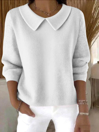 Imogene – Peter Pan Collar Long Sleeve Top