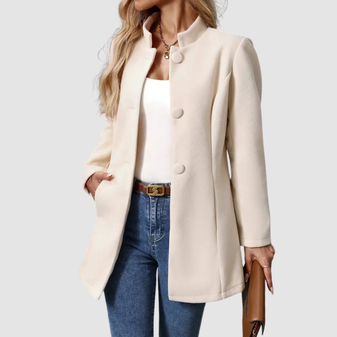 Lindsey – Tailored Stand Collar Elegant Jacket