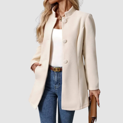 Lindsey – Tailored Stand Collar Elegant Jacket