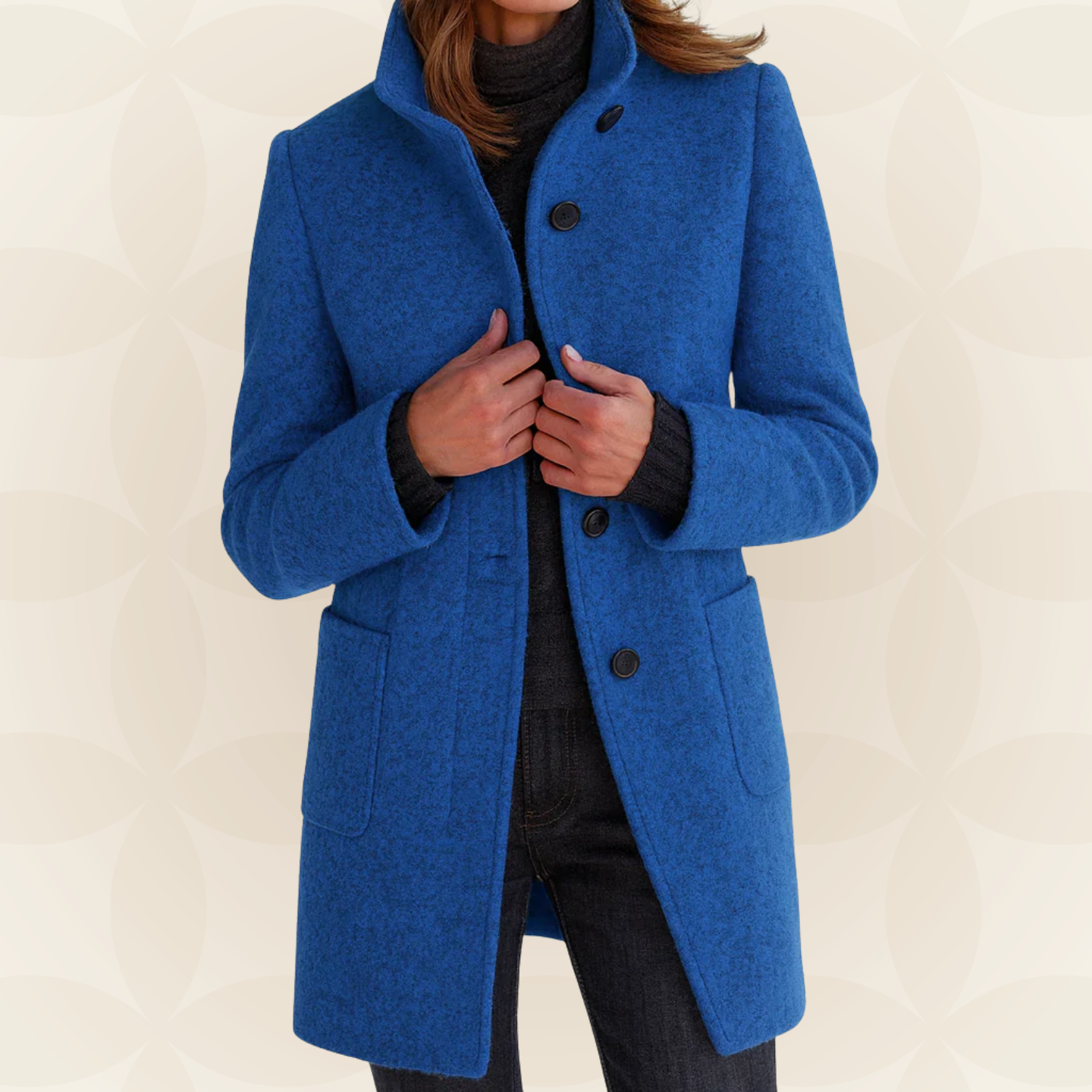 Margaret – Tailored Stand-Collar Coat