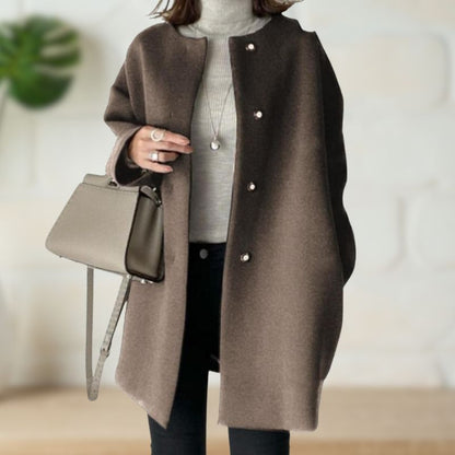 Shannon – Mid-Length Button-Front Coat