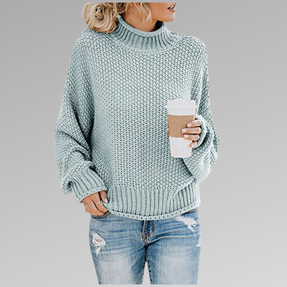 Dawn – Turtleneck Knit Oversized Sweater
