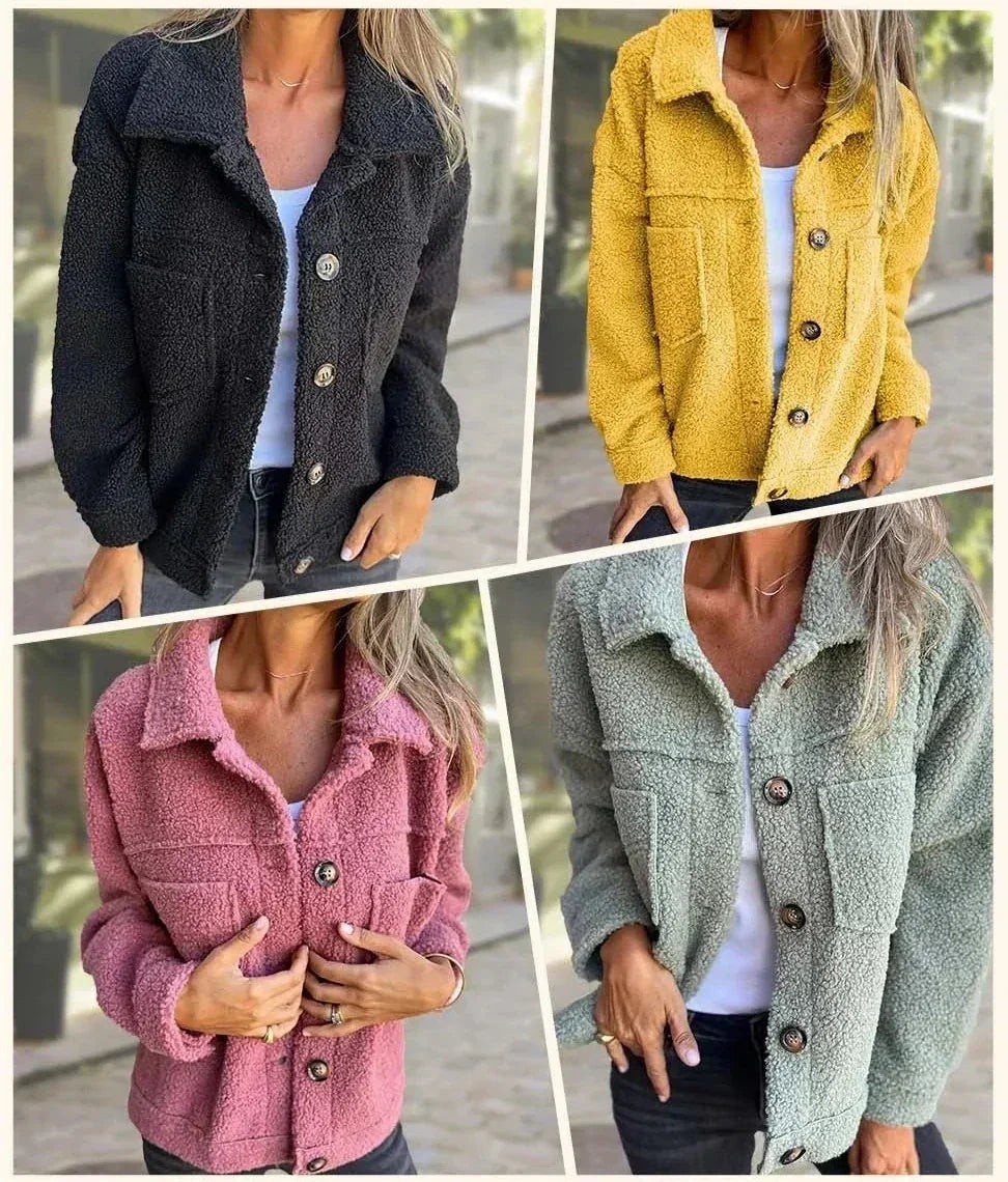 Rae – Cozy Teddy Shacket Jacket