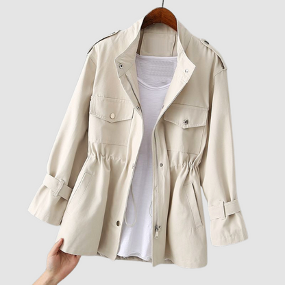 Cheryl – Elastic Waist Utility Jacket
