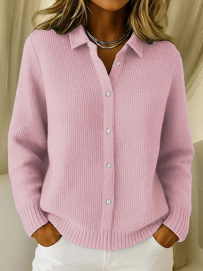 Norma – Button-Front Ribbed Knit Cardigan