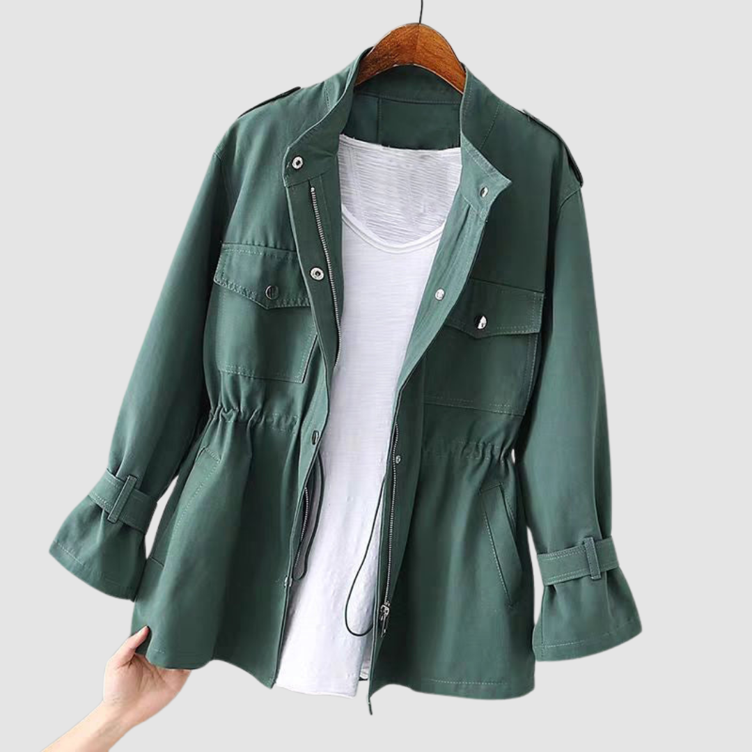 Cheryl – Elastic Waist Utility Jacket