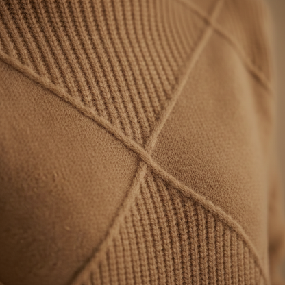 Holly – Diamond Knit Mock Neck Sweater
