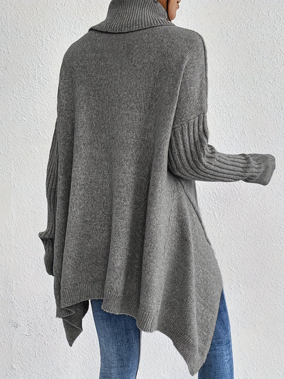 Erica – Oversized Turtleneck Knit Sweater