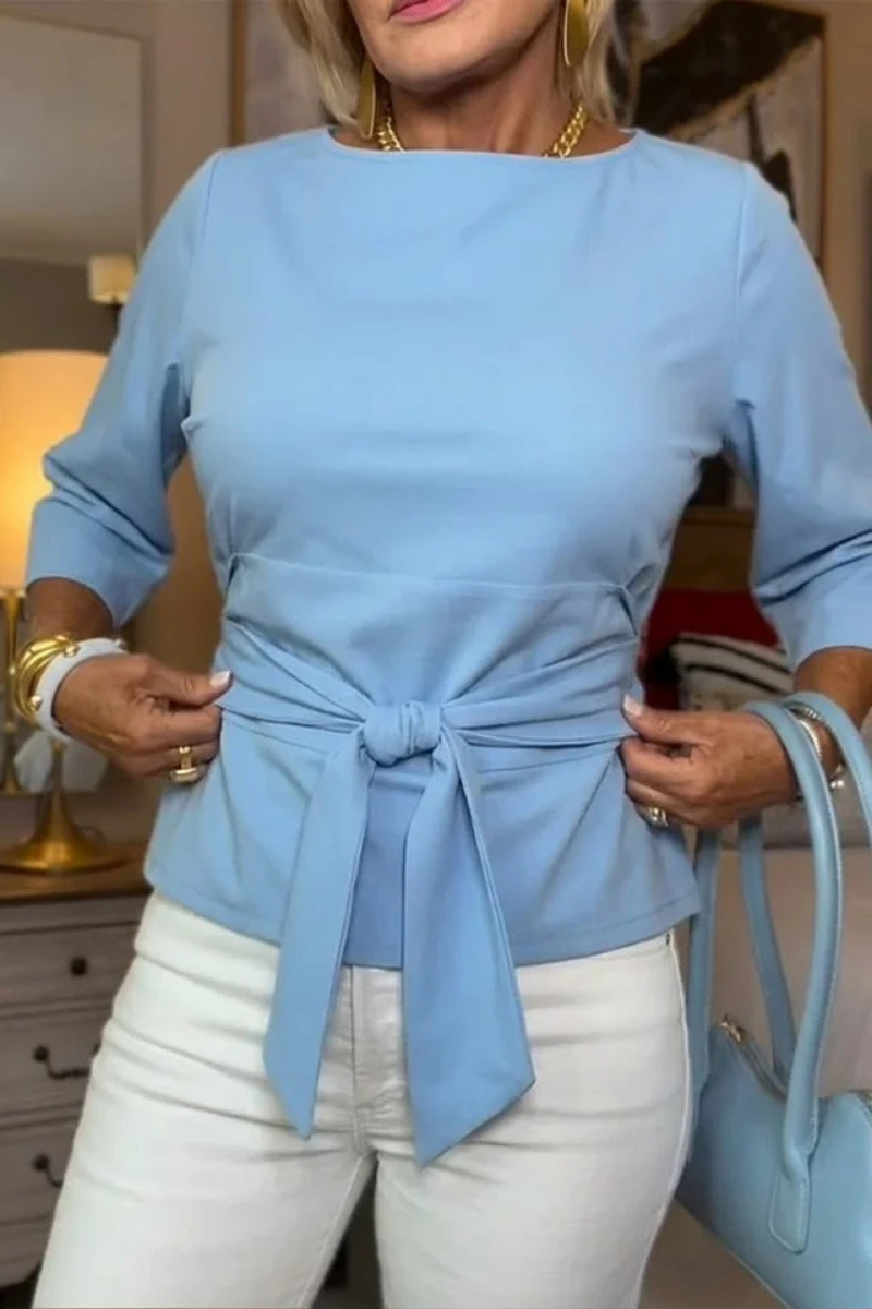 Josie – Belted Bow Waist Top