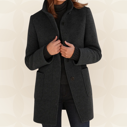 Margaret – Tailored Stand-Collar Coat