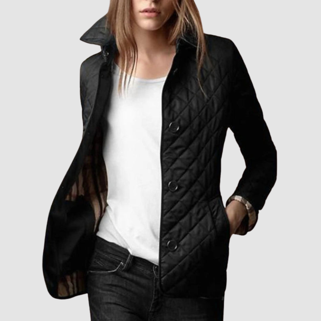 Stephanie – Quilted Button-Up Jacket