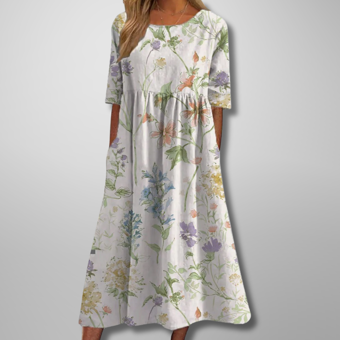 Faye | Relaxed Floral Midi