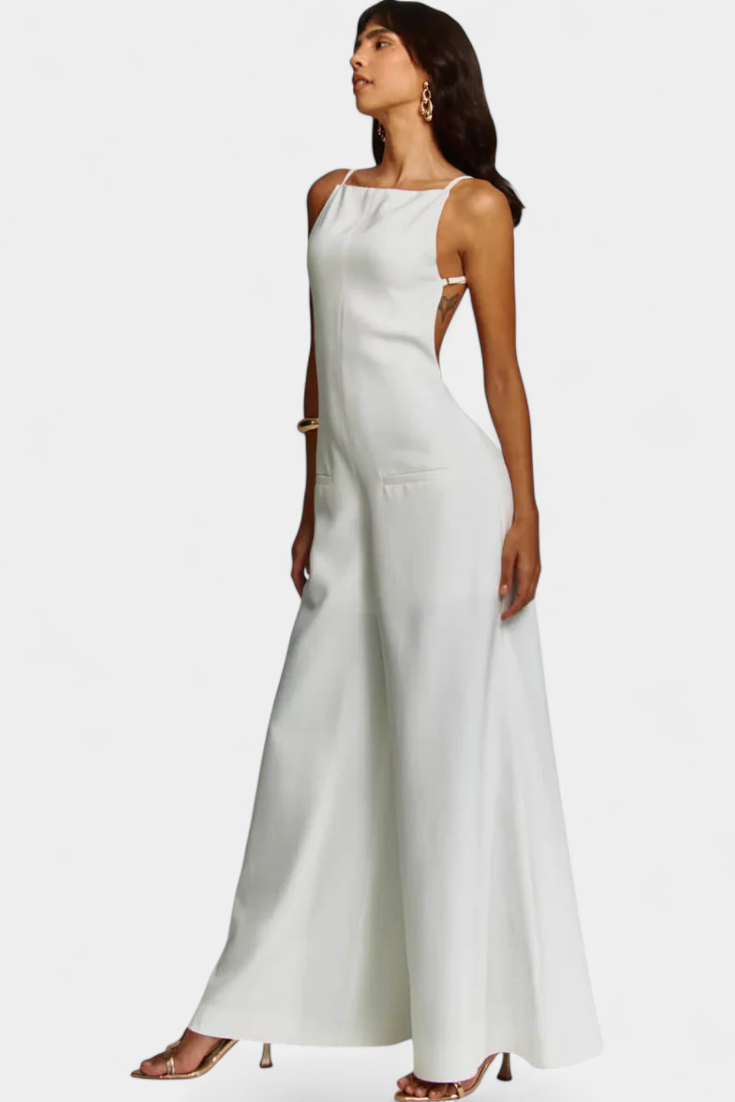 Teresa – Wide Leg Structured Jumpsuit