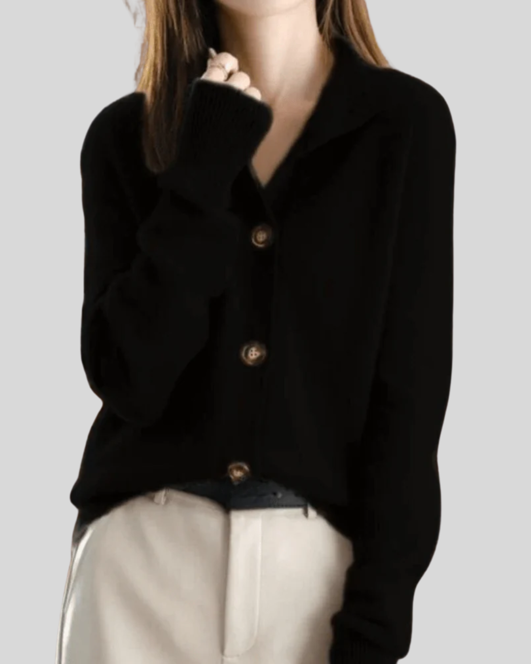 Claudette – Button-Down Knit Cardigan