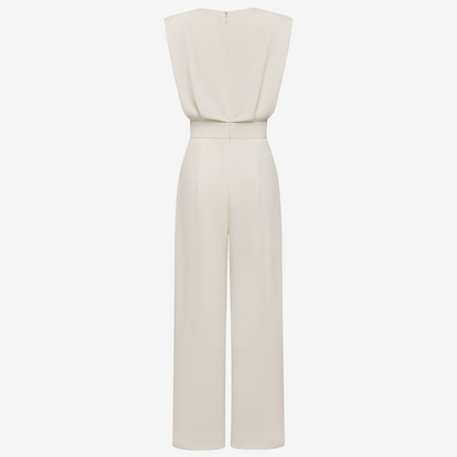 Ashlyn – Structured Sleeveless Wide-Leg Jumpsuit