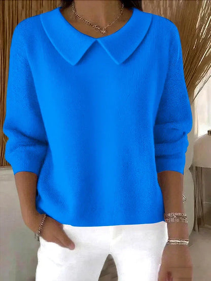 Imogene – Peter Pan Collar Long Sleeve Top