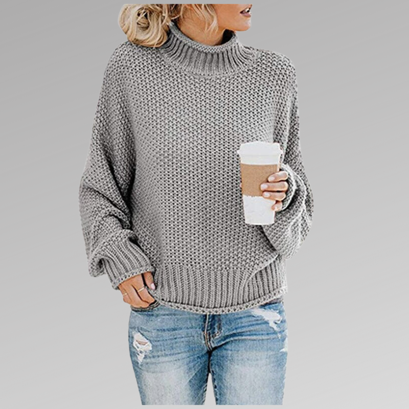 Dawn – Turtleneck Knit Oversized Sweater