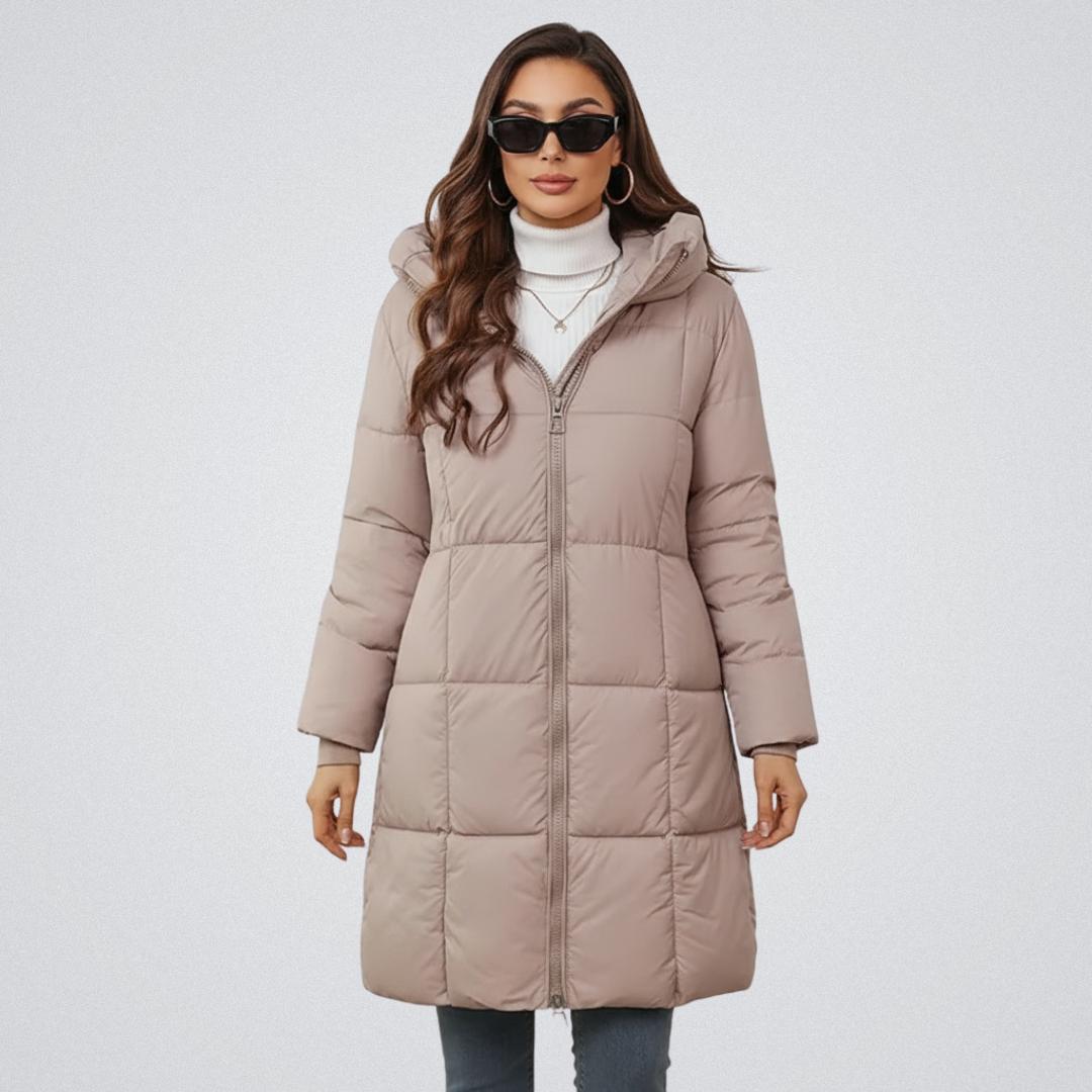 Imogene – Hooded Long Puffer Coat