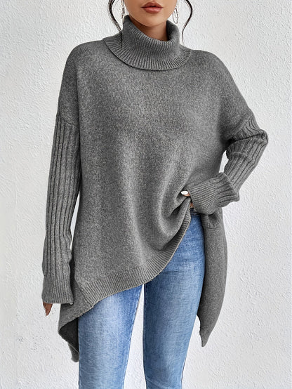 Viola – Turtleneck Oversized Knit Sweater
