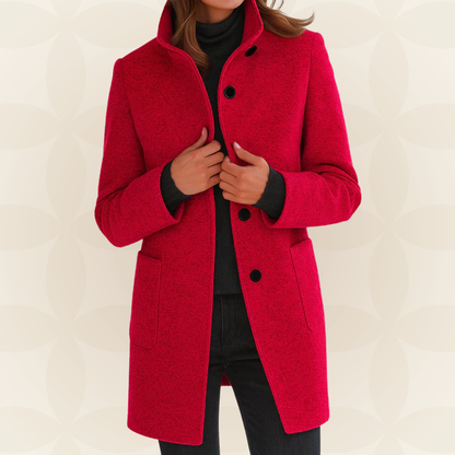 Margaret – Tailored Stand-Collar Coat