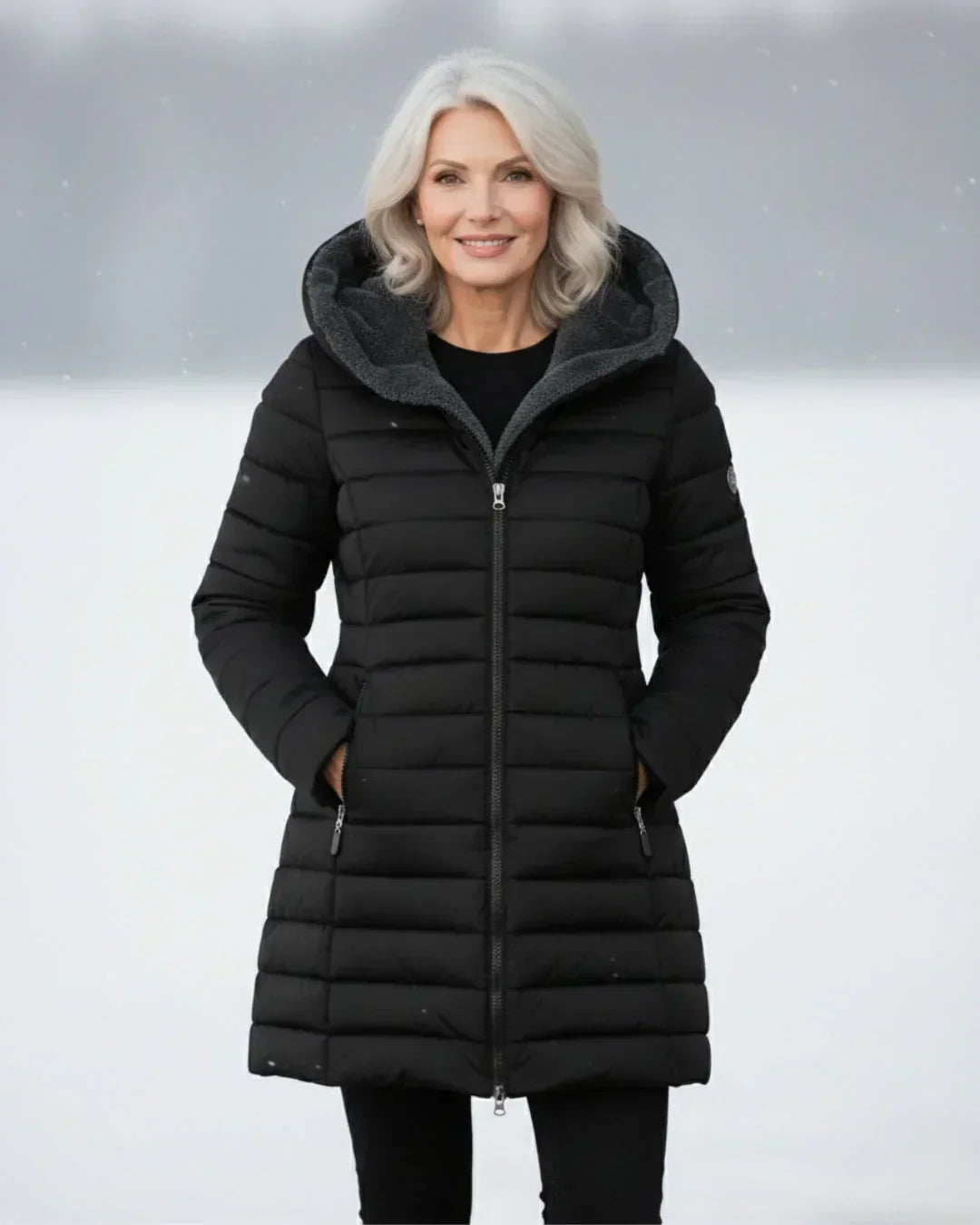 Alma – Quilted Hooded Puffer Coat