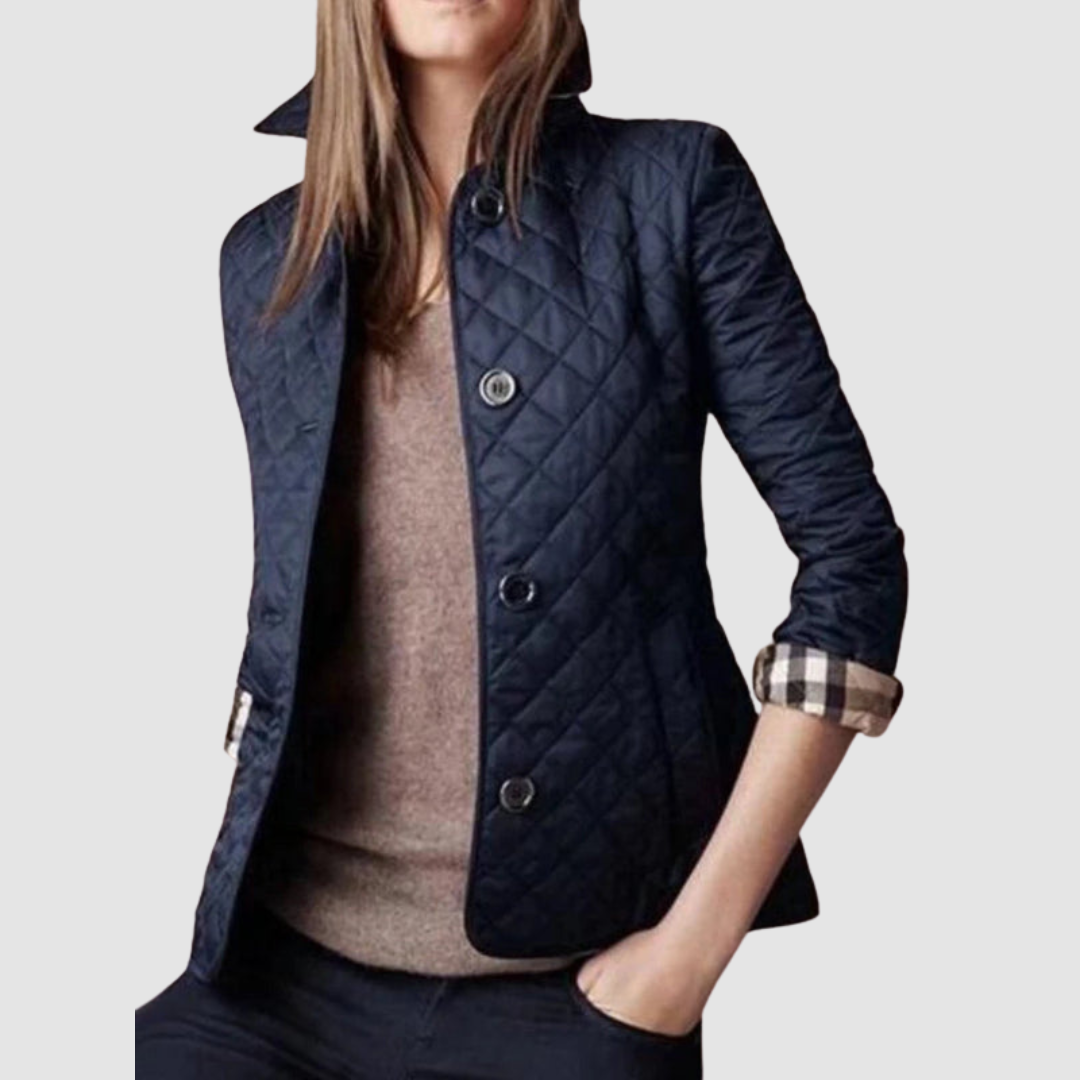 Stephanie – Quilted Button-Up Jacket
