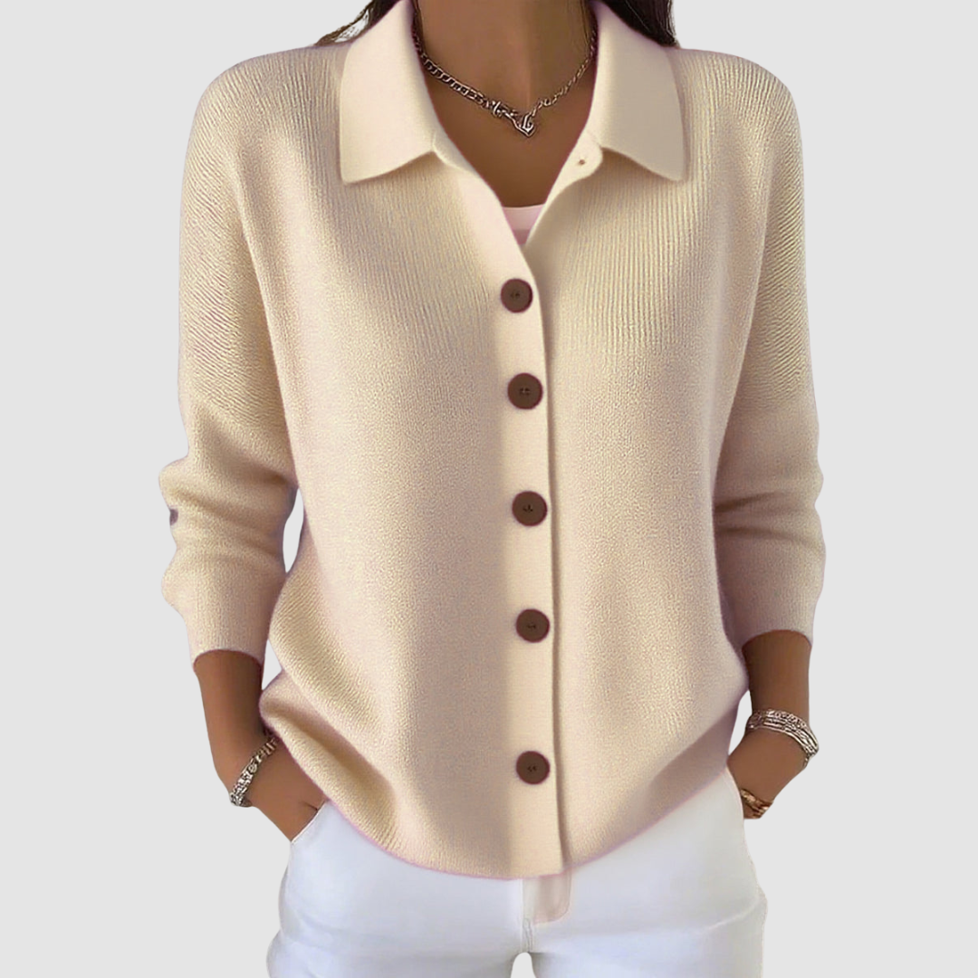 Leona – Button-Up Knit Cardigan