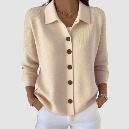 Leona – Button-Up Knit Cardigan