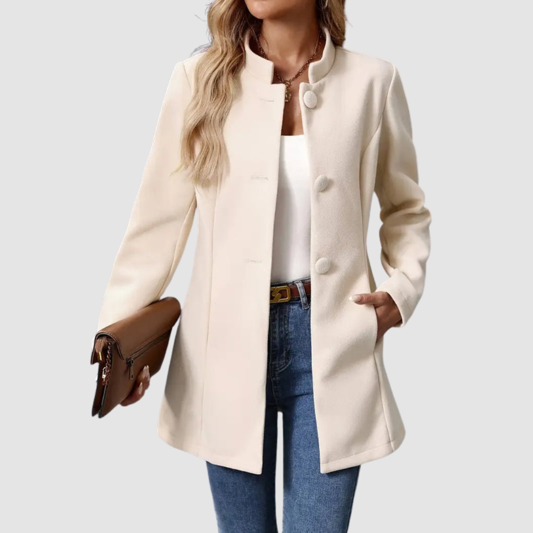 Lindsey – Tailored Stand Collar Elegant Jacket