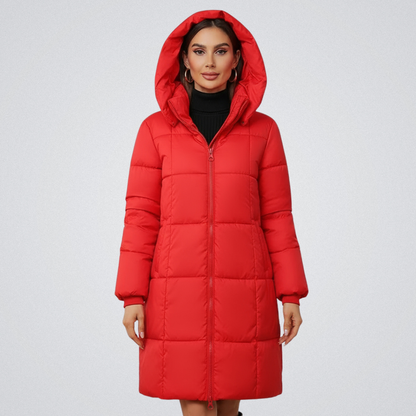 Imogene – Hooded Long Puffer Coat