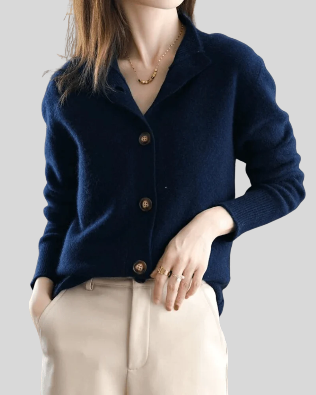 Claudette – Button-Down Knit Cardigan