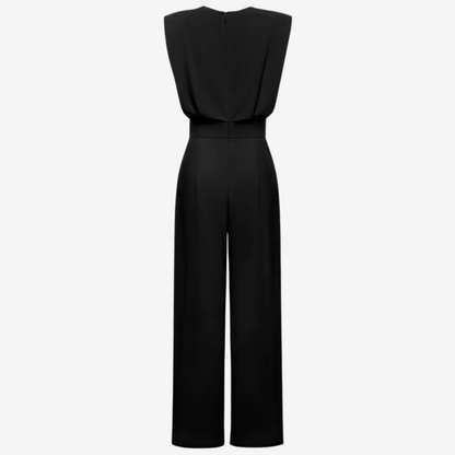 Ashlyn – Structured Sleeveless Wide-Leg Jumpsuit