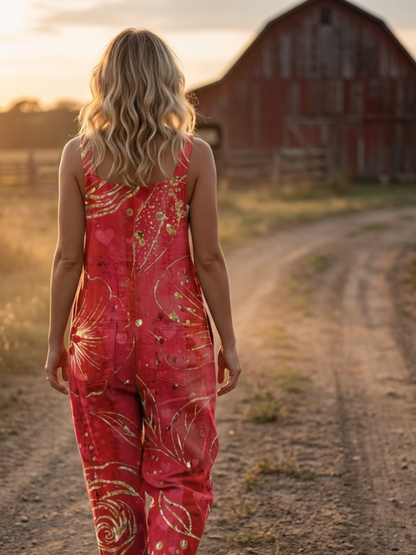 Edie | Abstract-Print Overalls