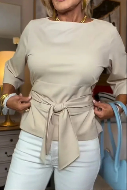 Josie – Belted Bow Waist Top