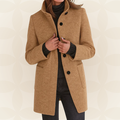 Margaret – Tailored Stand-Collar Coat