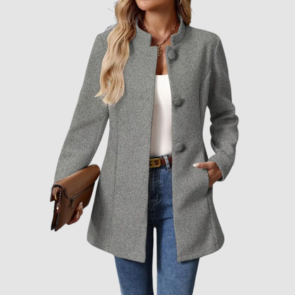 Lindsey – Tailored Stand Collar Elegant Jacket