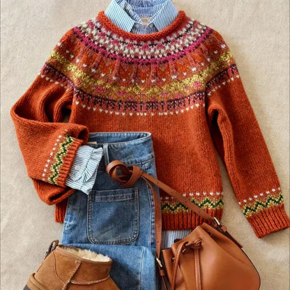 Norma – Fair Isle Knit Sweater