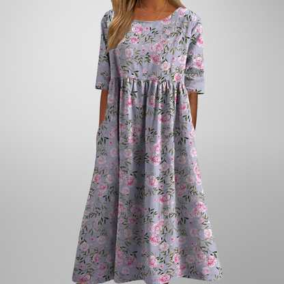 Faye | Relaxed Floral Midi