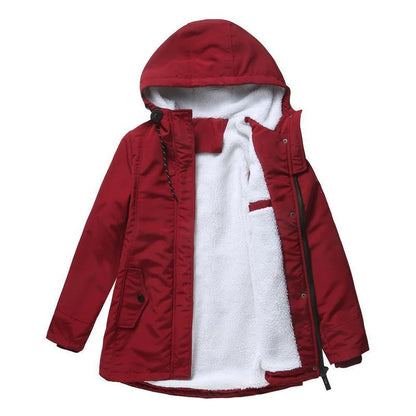 Priscilla – Hooded Parka Coat with Fleece Lining