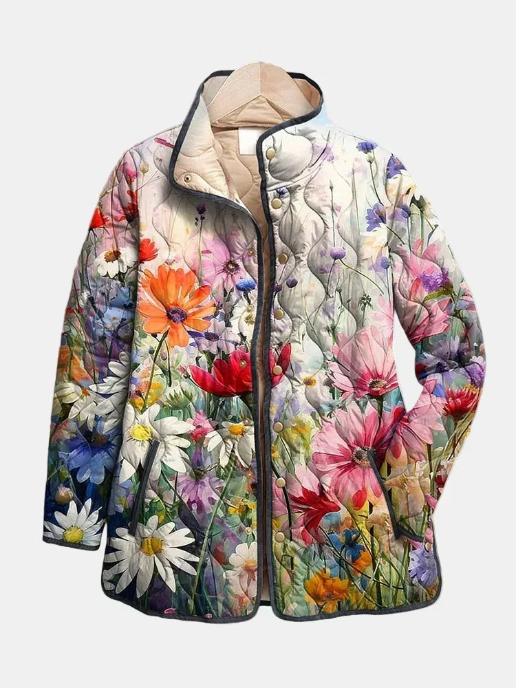 Vernice – Floral Print Quilted Jacket