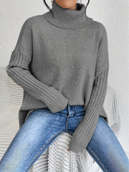 Viola – Turtleneck Oversized Knit Sweater