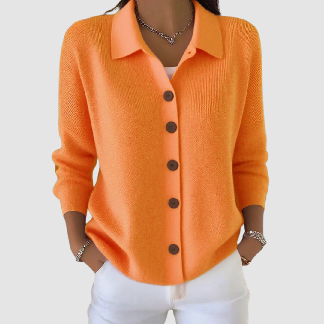 Leona – Button-Up Knit Cardigan