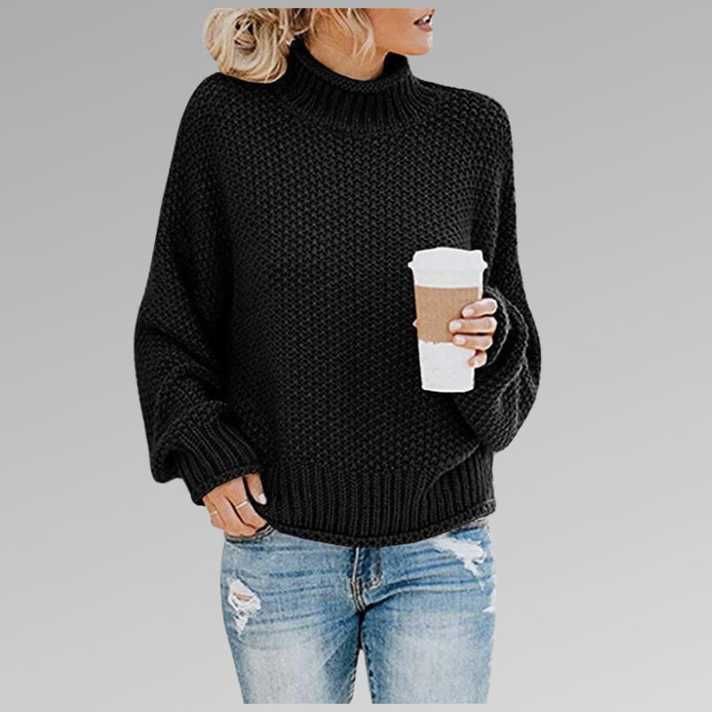 Dawn – Turtleneck Knit Oversized Sweater