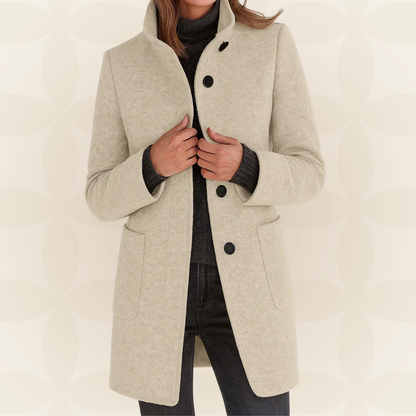 Margaret – Tailored Stand-Collar Coat