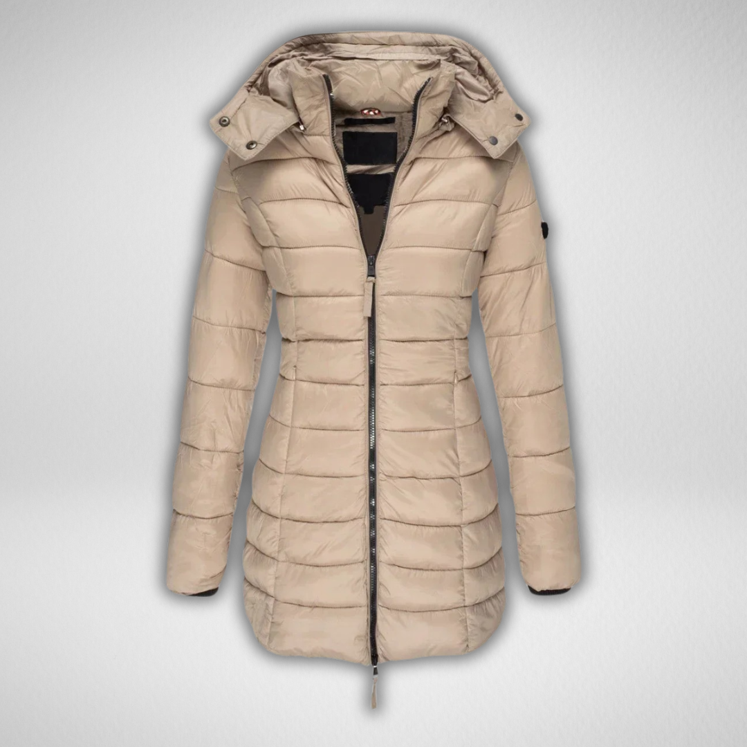 Glenda – Slim Fit Quilted Hooded Coat